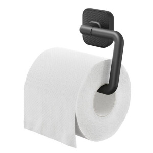 Tiger Carv Toiletrolhouder - zonder klep - zwart 800238