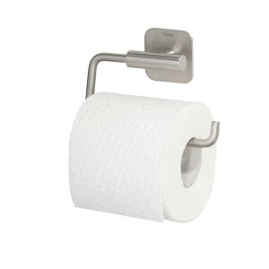 Tiger Colar Toiletrolhouder - zonder klep - zelfklevend - geborsteld RVS 1314030946