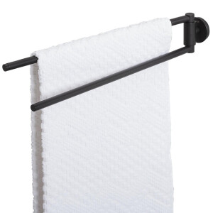 Tiger Urban Handdoekhouder - dubbel - draaibaar - rond - zwart 1316330746