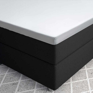 Topper Hoeslaken Satijn Wit 90x220 Cm Ademend Primaviera Deluxe - Dekbed-Discounter.nl