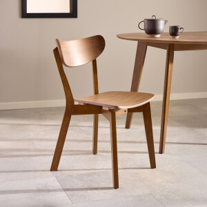 Bendt Eetkamerstoel 'Torkil' Walnoot, kleur Bruin