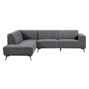 Tower Living 2,5-zits Hoekbank 'Leeds' Links, kleur Black Blue
