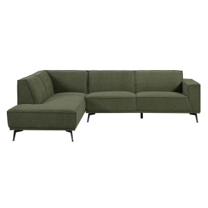 Tower Living 2,5-zits Hoekbank 'Leeds' Links, kleur Bottle Green