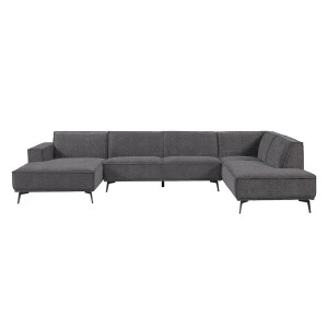 Tower Living 2,5-zits Hoekbank 'Leeds' Lounge links, kleur Black Blue