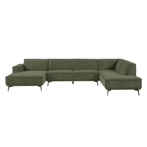 Tower Living 2,5-zits Hoekbank 'Leeds' Lounge links, kleur Bottle Green