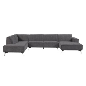 Tower Living 2,5-zits Hoekbank 'Leeds' Lounge rechts, kleur Black Blue