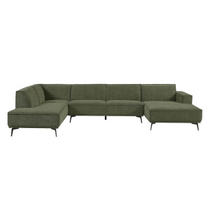 Tower Living 2,5-zits Hoekbank 'Leeds' Lounge rechts, kleur Bottle Green