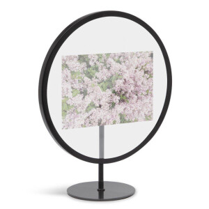 Umbra Infinity fotolijst 22x27x10cm staand - voor foto&apos;s 10x15cm - rond - Iron zwart 1012271-040