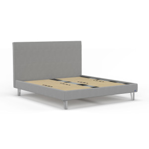 BRUNO Classic bed 140x200cm in Licht grijs