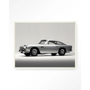 Urban Cotton Wandkleed 'Silver Ride' 145 x 190cm in Floating Frame - off white