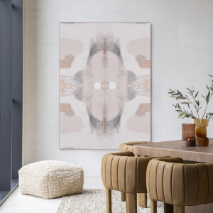 Urban Cotton Wandkleed 'Chiru Antelope' 145 x 190cm in Frame - black