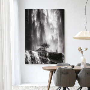 Urban Cotton Wandkleed 'Germinate' 80 x 110cm in Frame - black
