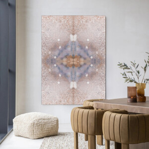 Urban Cotton Wandkleed 'Iberian Lynx' 110 x 145cm in Frame - black