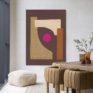 Urban Cotton Wandkleed 'Marrakech' 145 x 190cm in Frame - black