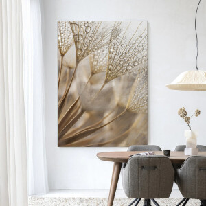 Urban Cotton Wandkleed 'Natuurlijke Abstractie' 110 x 145cm in Frame - black
