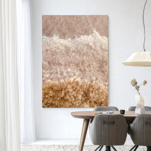 Urban Cotton Wandkleed 'Salty Stone' 110 x 145cm in Frame - black