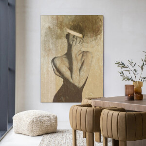 Urban Cotton Wandkleed 'Self Love' 80 x 110cm in Frame - black