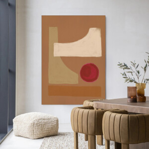 Urban Cotton Wandkleed 'Spice' 145 x 190cm in Frame - black