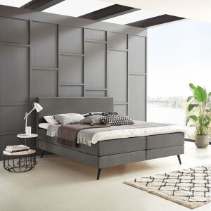 Boxspring 'Nora' kleur antraciet - 180 x 200 cm