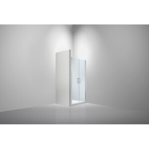 Van Rijn Products ST02 Saloondeur - 90x200cm - incl glasbehandeling - incl muurprofiel - chroom ST0240090