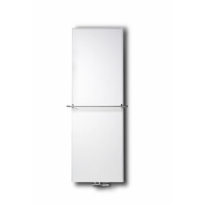 Vasco Flat V Line paneelradiator vlak type 21 400x1600mm 1047W aansluiting 8008 wit structuur 112980400160080080600-0000