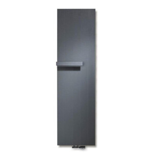 Vasco Vertiline VG designradiator vertikaal vlak 508x1820mm 1489 watt antraciet 166050182lb33cc