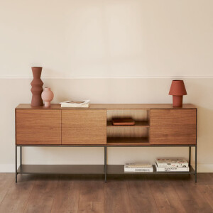 Kave Home Dressoir 'Vedrana' Walnoot, 195cm