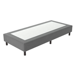 Verende Hotelboxspring Zonder Matras - Antraciet - Antraciet 70x200 Cm - Bonellvering - Inclusief Topper - Dekbed-Discounter.nl