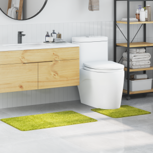 vidaXL 2-delige Badmattenset anti-slip polypropeen groen