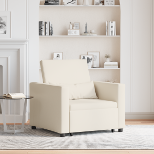 vidaXL 3-in-1 Eenpersoons Sofa Bed Verstelbaar in Linnen