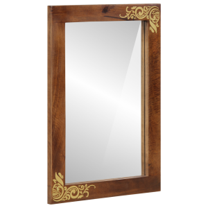 vidaXL Badkamerspiegel 50x70x3 cm van Massief Mango Hout