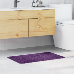 vidaXL Badmat rechthoekig anti-slip 50x80 cm polypropeen paars