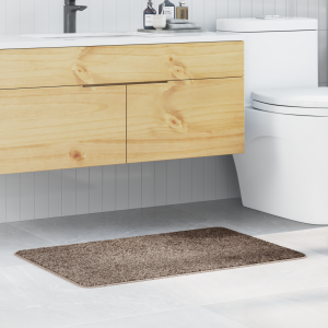 vidaXL Badmat rechthoekig anti-slip 60x90 cm polypropeen bruin