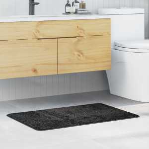 vidaXL Badmat rechthoekig anti-slip 60x90 cm polypropeen donkergrijs