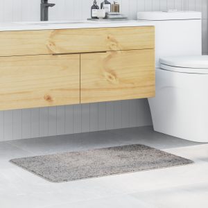vidaXL Badmat rechthoekig anti-slip 60x90 cm polypropeen grijs