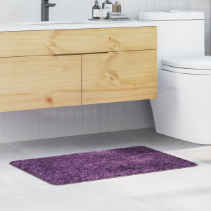 vidaXL Badmat rechthoekig anti-slip 60x90 cm polypropeen paars