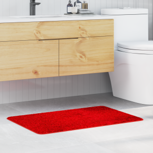 vidaXL Badmat rechthoekig anti-slip 60x90 cm polypropeen rood