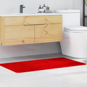 vidaXL Badmat rechthoekig anti-slip 70x120 cm polypropeen rood