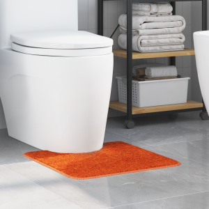 vidaXL Badmat U-vormig anti-slip 50x50 cm polypropeen donkergrijs