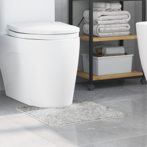 vidaXL Badmat U-vormig anti-slip 50x50 cm polypropeen grijs
