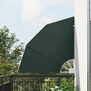 vidaXL Balkon Privacy Scherm Donkergroen 115 x 115 cm Stof