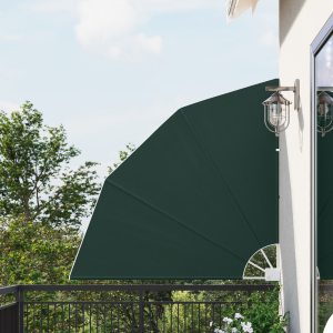 vidaXL Balkon Privacy Scherm Donkergroen 140 x 140 cm Stof
