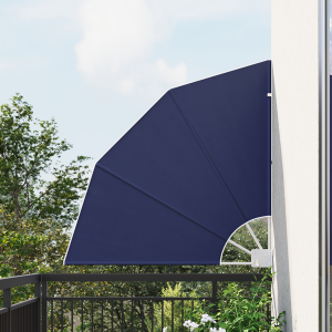 vidaXL Balkon Privacy Scherm Marineblauw 115 x 115 cm Stof