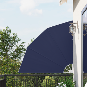 vidaXL Balkon Privacy Scherm Marineblauw 140 x 140 cm Stof