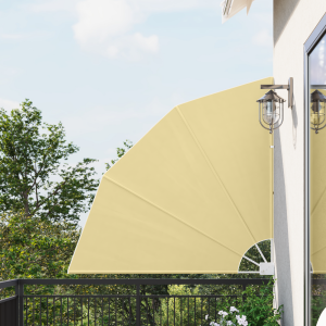 vidaXL Balkon Privacy Scherm Zand 140 x 140 cm Stof