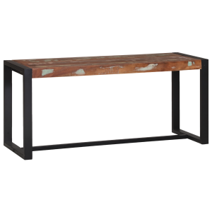 vidaXL Bankje 100x35x45 cm massief gerecycled hout meerkleurig