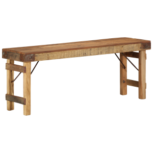 vidaXL Bankje 110x35x46 cm massief gerecycled hout