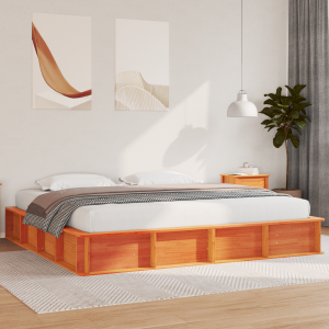 vidaXL Bedframe met opslag Wasbruin 200 x 200 cm Hout