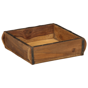 vidaXL Dienblad 31x29x10 cm massief gerecycled hout