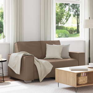 vidaXL Loveseat 120 cm kunstleer cappuccinokleurig